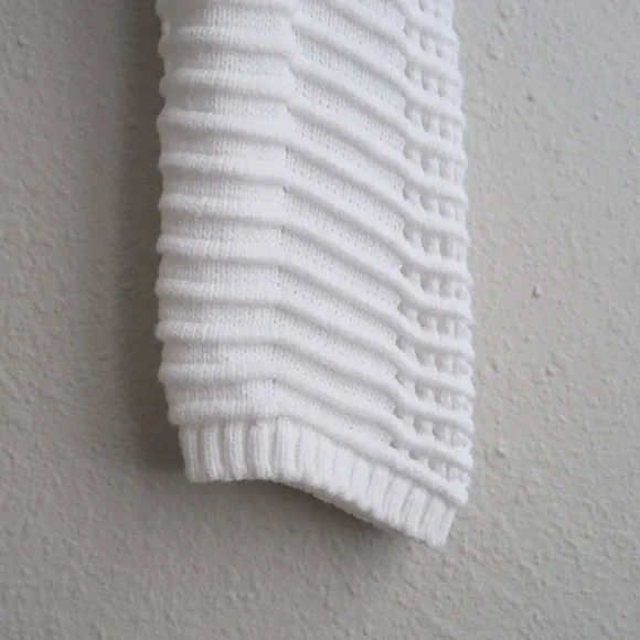 Cotton On White Cropped Pointelle Knit Button Cardigan - Picture 12 of 14